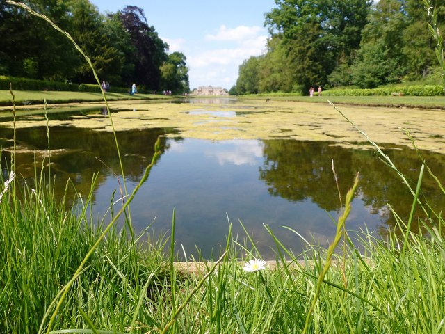 On the end of Long Water in Wrest Park, Bedfordshire