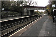 SO8963 : Bicycle shelter on Platform 1, Droitwich Spa railway station by Jaggery
