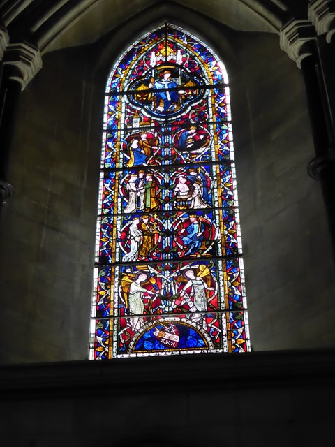 St John the Baptist RC Cathedral: stained glass window (g)
