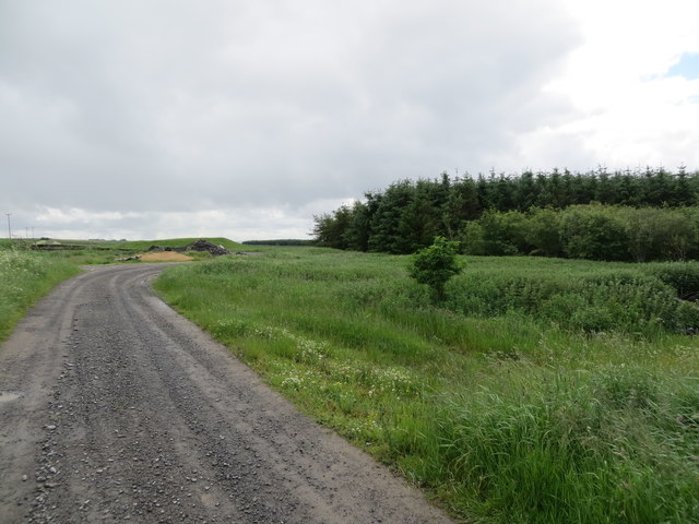 Farm track to North Calder Farm