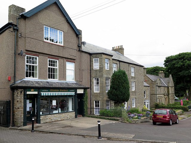 East side of Market Place, Allendale Town