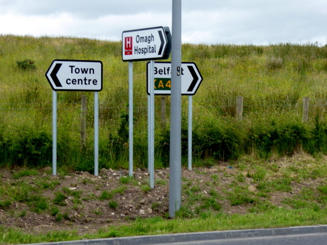 Sign for the new Omagh Hospital © Kenneth Allen :: Geograph Ireland