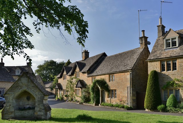 Lower Slaughter: Cottages by the River... © Michael Garlick cc-by-sa/2. ...