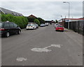 Road through Clydesmuir Industrial Estate, Cardiff