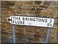 Restored pre-Worboys sign on Church Lane, East Haddon