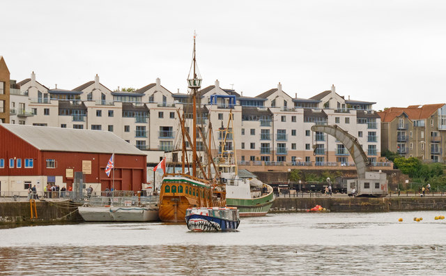 Looking over the Floating Harbour near Prince's Wharf, Bristol