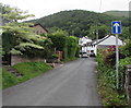 SO2813 : One-way sign, Kiln Road, Llanfoist by Jaggery