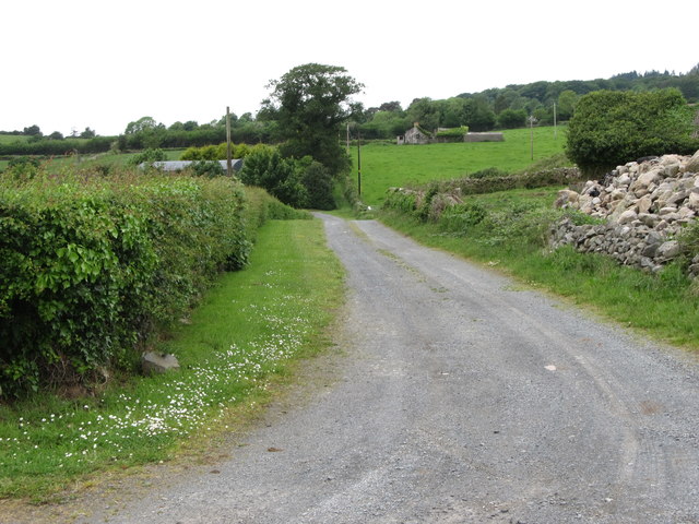 Farm access lane on the west side of Clarkhill Road