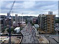 Construction work on Olympic Way, Wembley