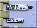 Name signs, Byron Place