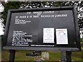 SS Peter & Paul, Weston in Gordano: noticeboard