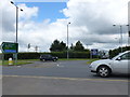 Roundabout on the A38 for Silver Zone parking at Bristol airport