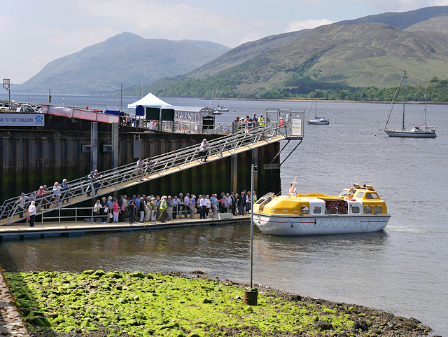 Tender at Fort William Pier © David Dixon :: Geograph Britain and Ireland