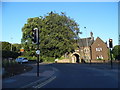 Crescent Road at the junction of Crawley Green Road