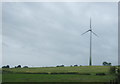 Fields and wind turbine