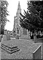 Bingham parish church and churchyard