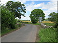 Entering England at Yetholm Mains