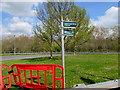 England Coast Path signpost, Bridgwater