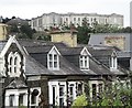 Llyfrgell Genedlaethol Cymru o Ffordd Llanbadarn / The National Library of Wales from Llanbadarn Road