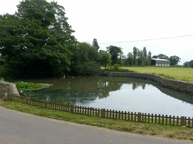 Village pond, Leighterton