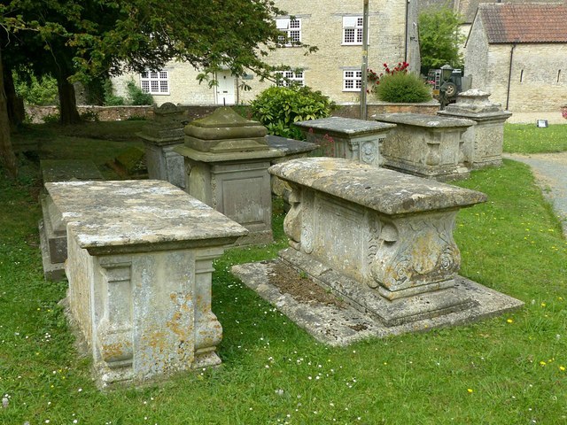 Tombs in the churchyard, Leighterton