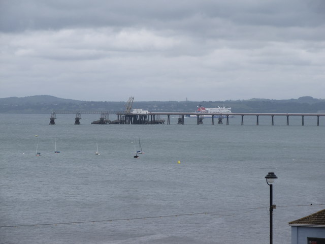 The Cloghan Jetty viewed from Whitehead's Old Castle Road