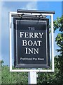 Sign for The Ferry Boat Inn, Ferry Lane, N17