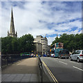 ST5972 : Two clear northbound lanes and a footway on Bristol Bridge, Bristol by Robin Stott