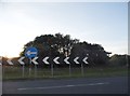 Roundabout on the A36, Wigley