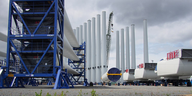 Wind turbine components, Belfast