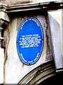 ST3187 : The Custom House blue plaque, Lower Dock Street, Newport by Jaggery