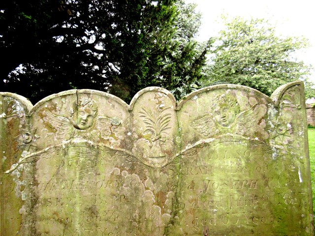 St Andrew's Mells - gravestone detail
