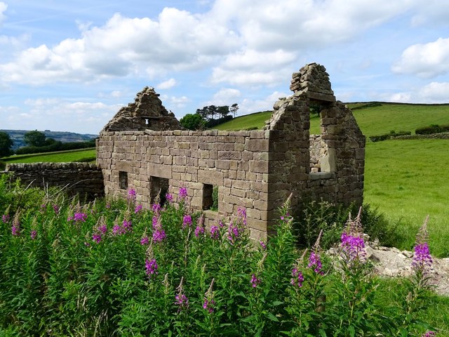 Ruined farm building by Malinscommon Lane