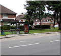 Newport Road bus stop and shelter, Rumney, Cardiff