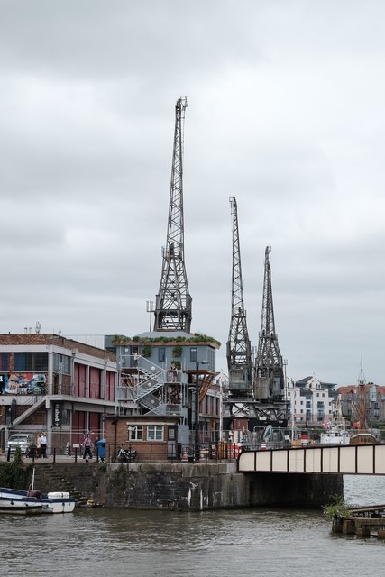 Cranes on Bristol Harbour