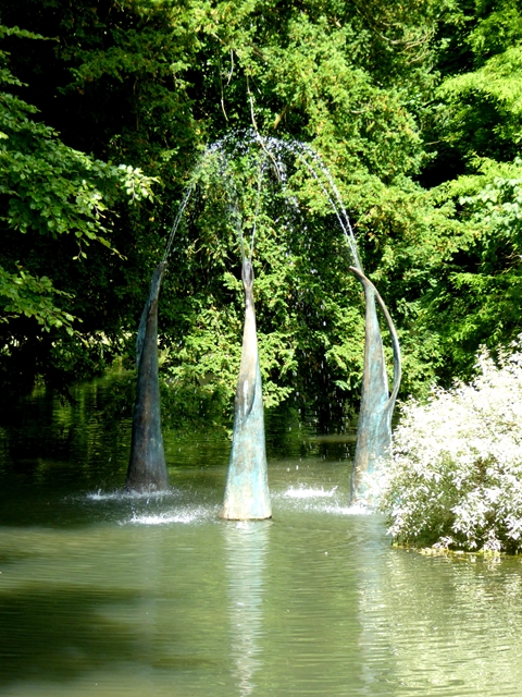 "Figure Fountain: Three" in the Mill Race