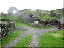 SD2787 : Cumbria  Way  going  around  Kiln  Bank  Farm by Martin Dawes