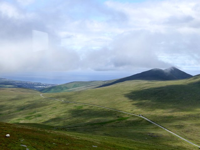 View from the Snaefell Mountain Railway