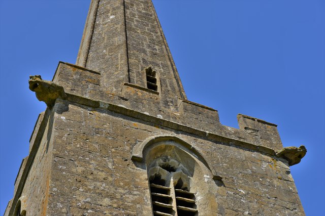 Stanton, St. Michael's Church: Gargoyles on the tower