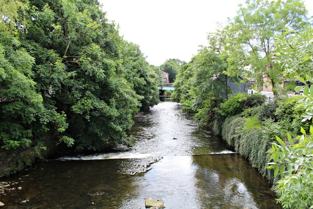 Small weir on River Irwell