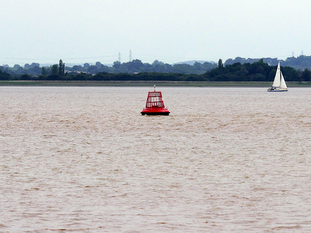 Red (Port) Buoy in the Humber Estuary