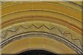 Stone, St. John the Baptist Church: South doorway arch detail