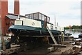 Boat under repair