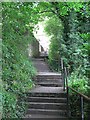 Stepped path between Haugh Lane and Gilesgate