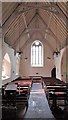 View west in St John the Evangelist, Little Tew