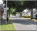 New Road bus stop near the corner of Ty Mawr Avenue, Rumney, Cardiff