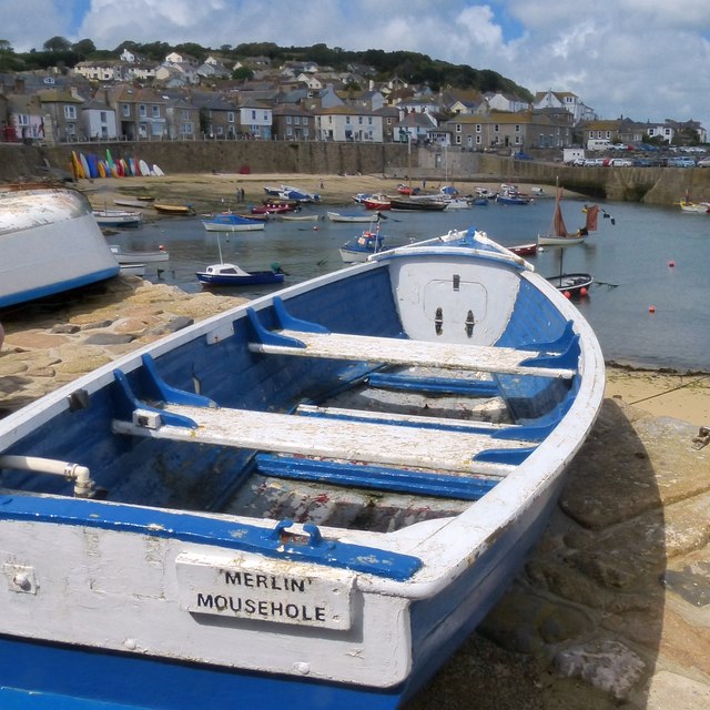 A boat on the harbour wall, Mousehole