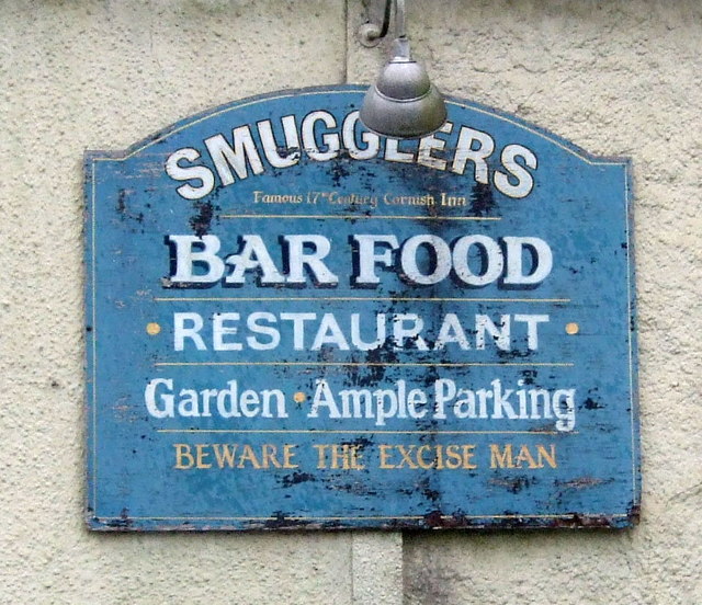 Sign On The Smugglers Inn, St Erth Praze © JThomas Cc-by-sa/2.0 ...