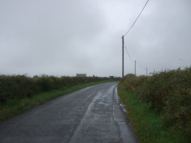 Looking north on the B3280