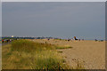 TM4657 : Looking north along the beach at Aldeburgh by Christopher Hilton